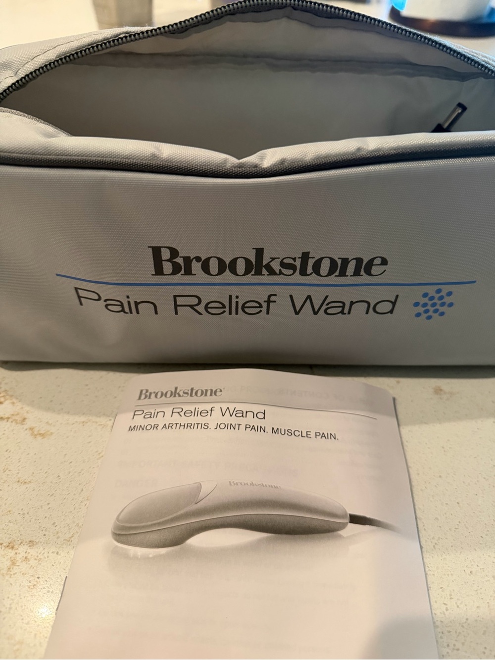 Brookstone Pain Relief Wand Kit with Zip Case